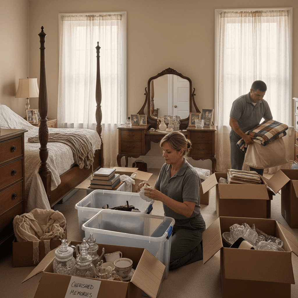 Estate cleanout with respectful handling of personal items