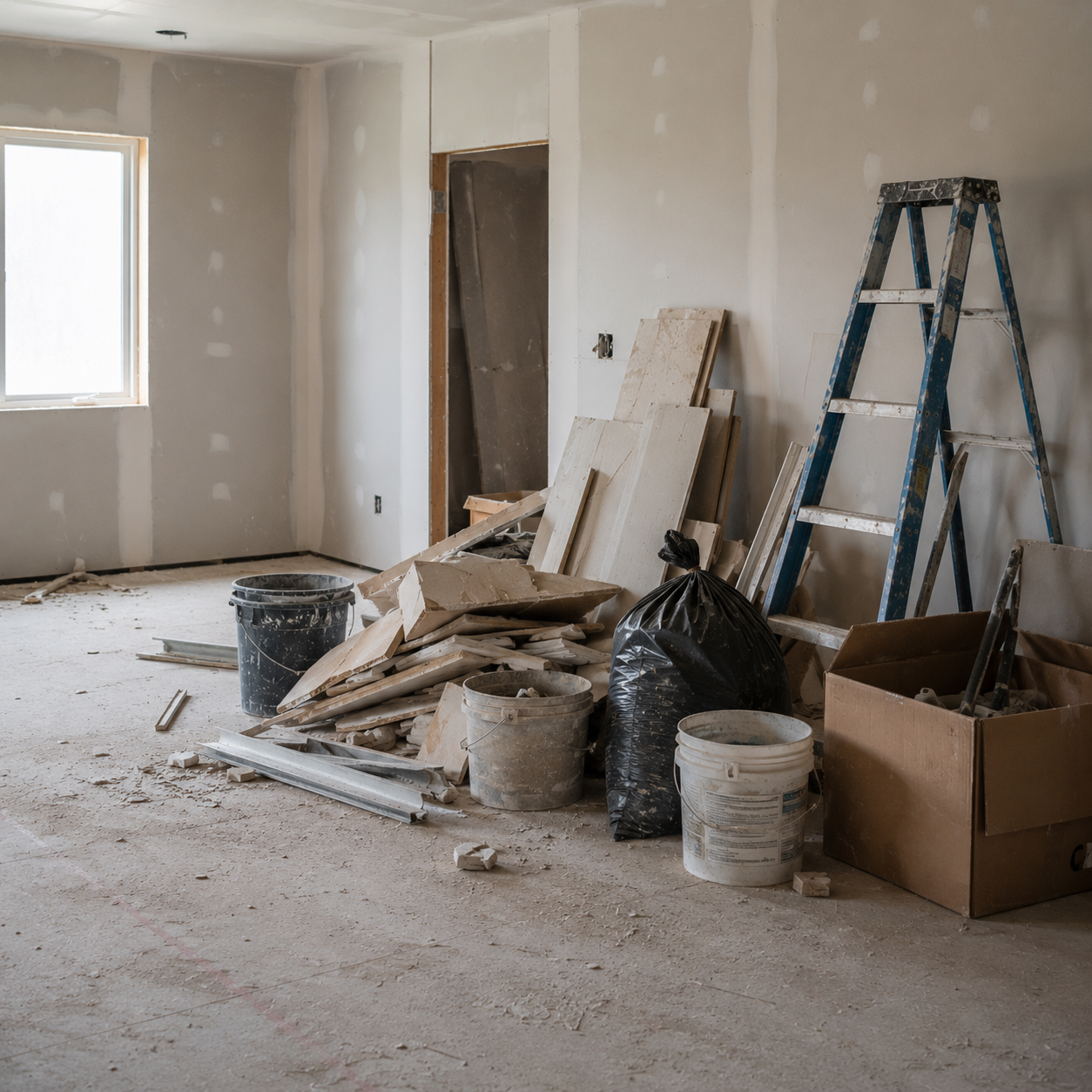 Construction clean out before